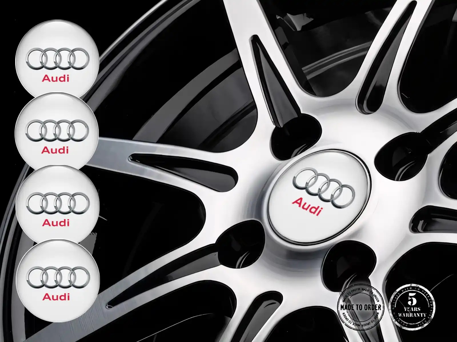 Audi Emblemas de Rueda Limitados Vector Deriva Cósmica